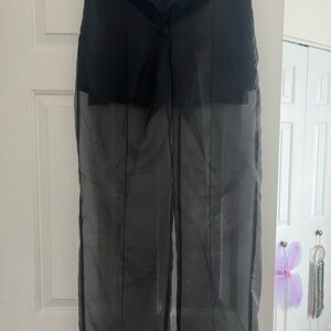 Sheer Black Pants